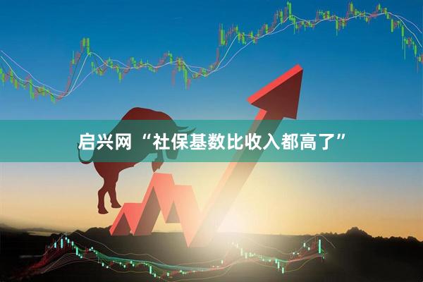启兴网 “社保基数比收入都高了”