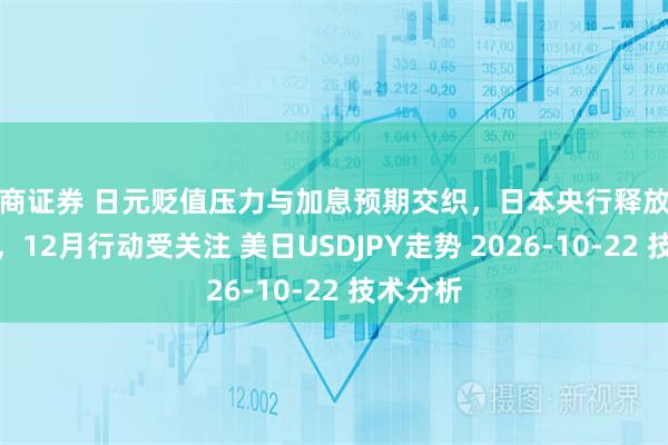 蜀商证券 日元贬值压力与加息预期交织，日本央行释放鹰派信号，12月行动受关注 美日USDJPY走势 2026-10-22 技术分析